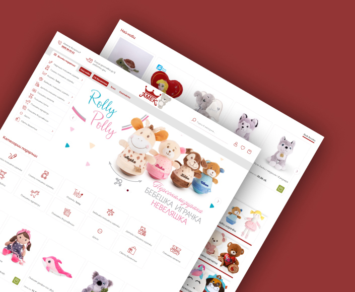 Redesign and migration of the online store Amek-toys.com to Magento - 1