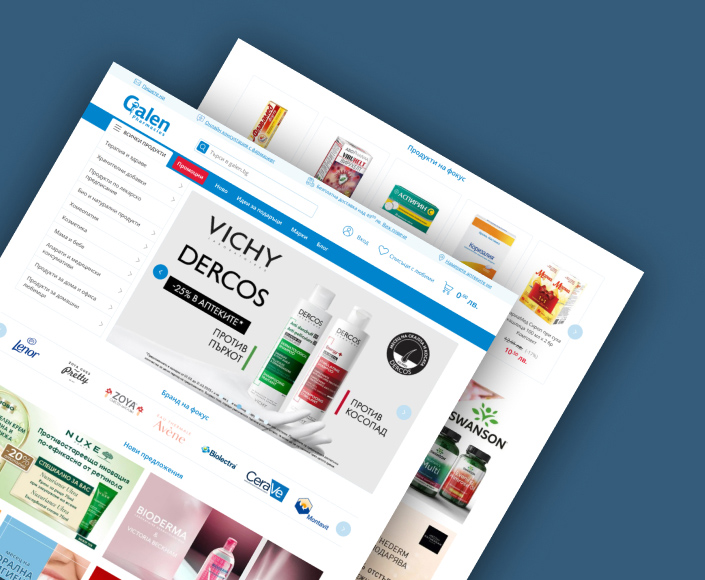 Online store of Galen pharmacy chain with Hyvä Storefront and Magento - 2