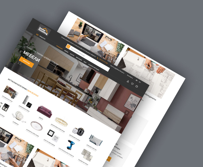 B2C online store - Homefinishing.bg, based on Magento - 1