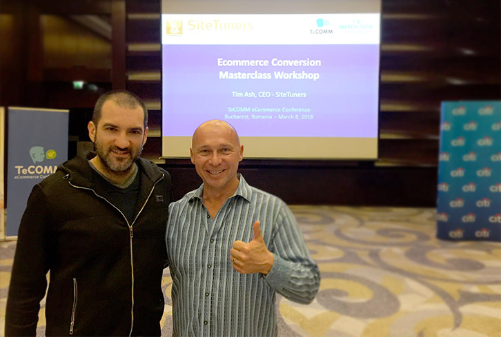Stefan Chorbanov with a Masters degree for Ecommerce Conversion of Top Marketing Expert Tim Ash