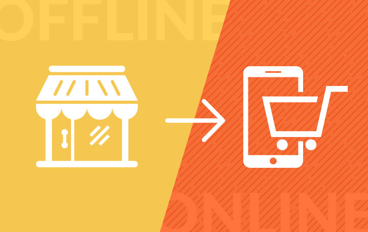 Why is it harder for offline merchants to sell online?