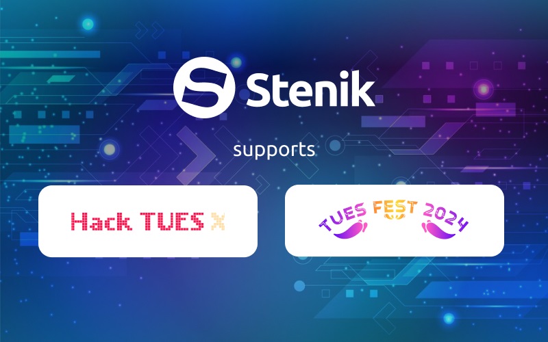 Stenik programmers will mentor young talented TUES students during Hack TUES X and TUES Fest 2024 events