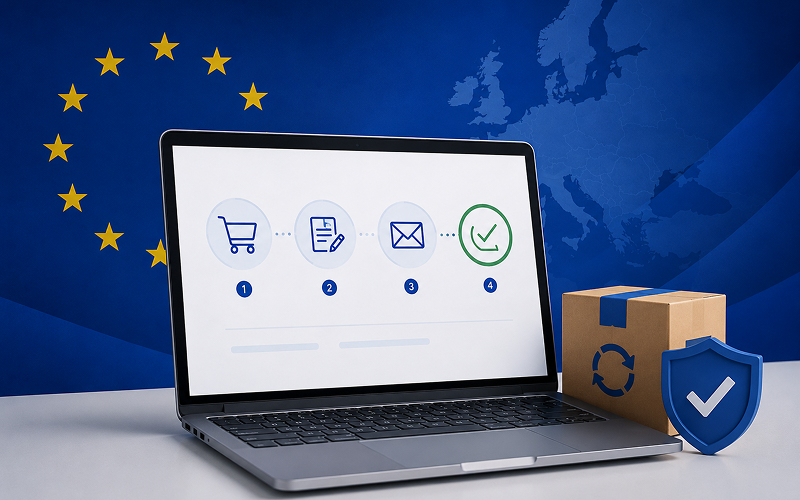 New EU requirements for online retailers: Digital contract withdrawal process